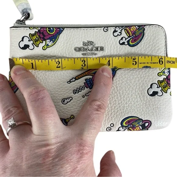 Coach Cosmic Coach Rocket Jax Corner Zip Wristlet - Picture 10 of 15